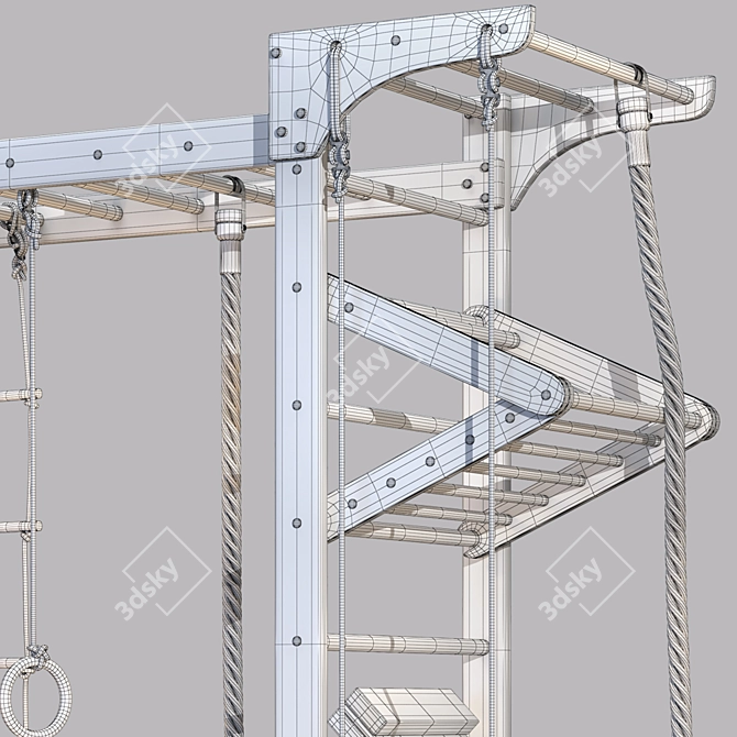 SPORTBABY KINDER 5-240 Sport Corner: Ultimate Fitness Playground 3D model image 4