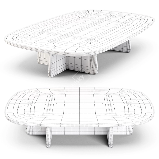 Bleecker Street Elegance: Designer Coffee Tables 3D model image 3