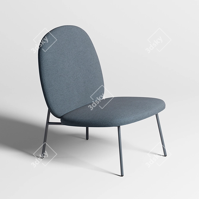 Immerse Lounge Chair 3D model image 1