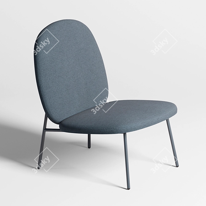 Immerse Lounge Chair 3D model image 3