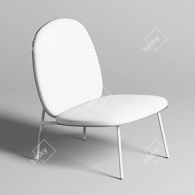 Immerse Lounge Chair 3D model image 4