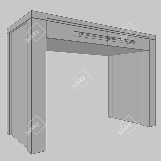 Stylish Stromberg Table: 1100x770x500mm 3D model image 2