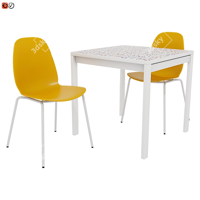 Modern MELTORP LEIF-ARNE Table Set 3D model image 1