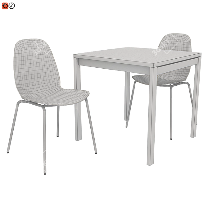 Modern MELTORP LEIF-ARNE Table Set 3D model image 2