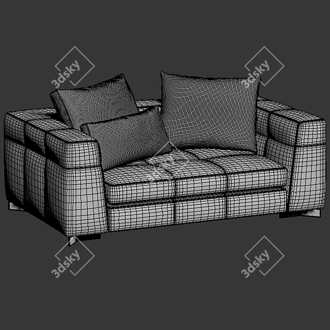 Luxurious Minotti Blazer Sofa 3D model image 6