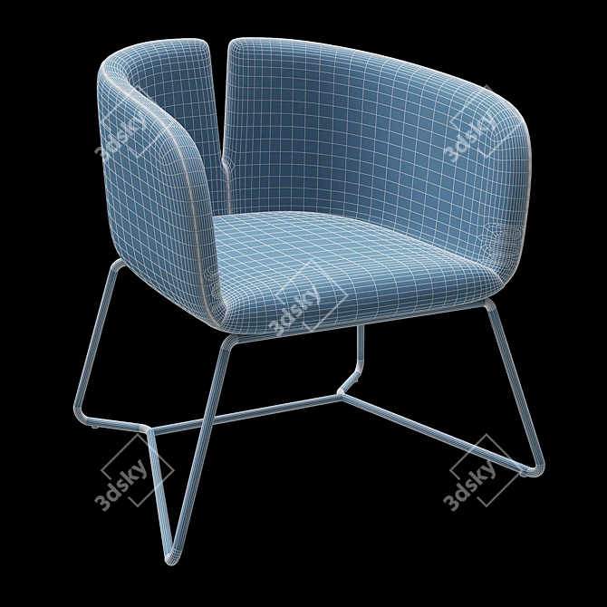 Halmar Pivot - Stylish and Compact Chair 3D model image 4