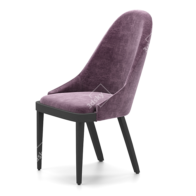 Sleek Italian Dining Chair by Sevensedie 3D model image 2