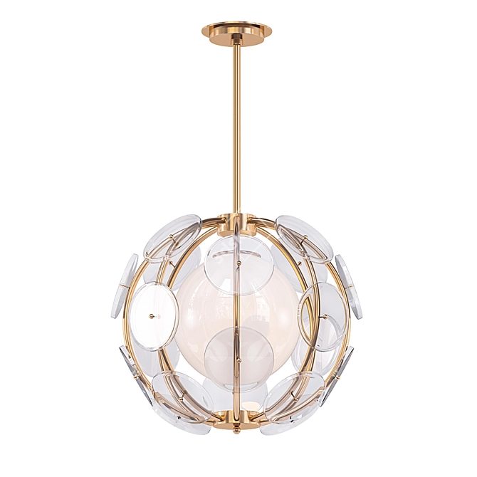 Westport 1 Globe Pendant 3D model image 1