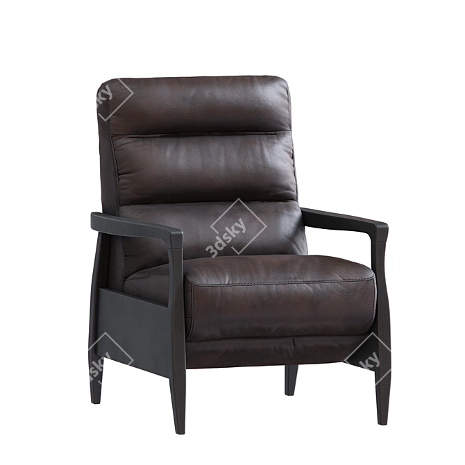 Luxury Marlin Pushback Recliner 3D model image 2