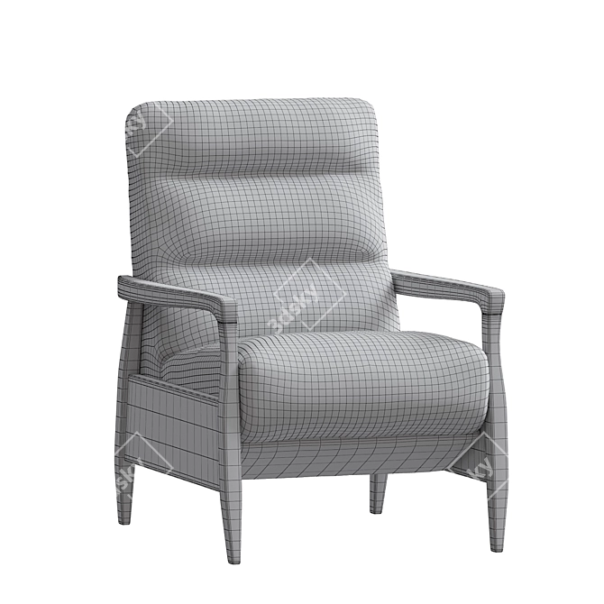 Luxury Marlin Pushback Recliner 3D model image 5