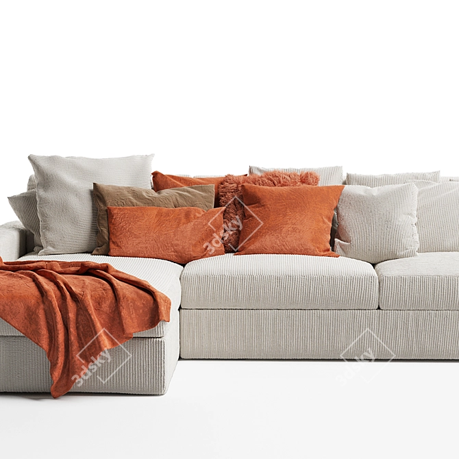 Sophie Minimalist Sofa: Modern Elegance for Any Space 3D model image 4