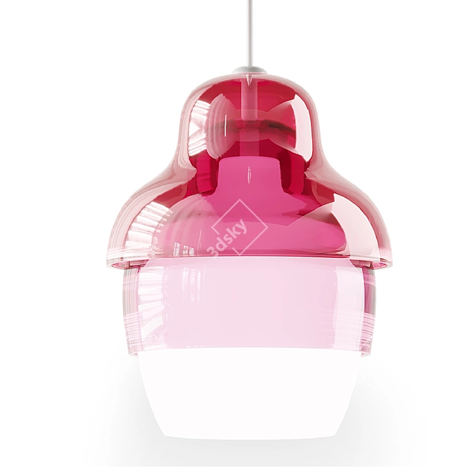 Nested Elegance: Matrioshka Pendant 3D model image 3