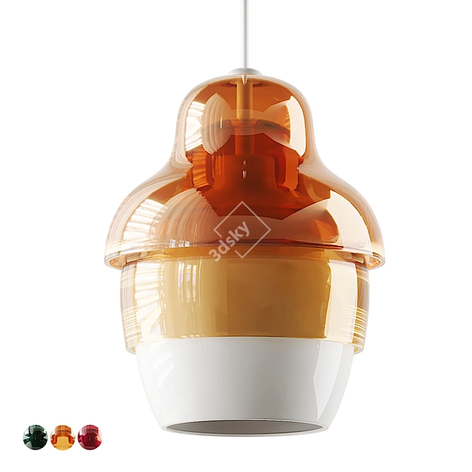 Nested Elegance: Matrioshka Pendant 3D model image 11
