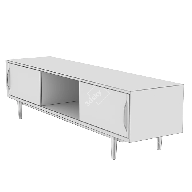 Bruni TV Console: Functional Space Saver 3D model image 4