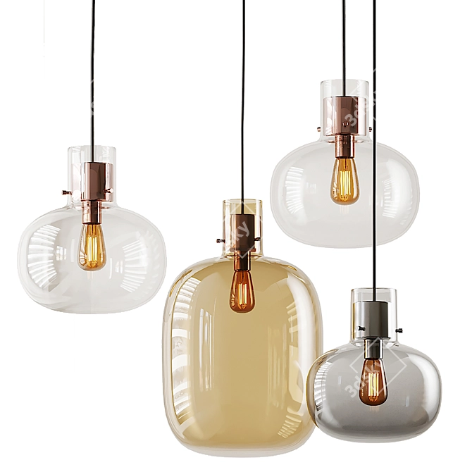 Awa Pendant: Sleek Elegance for Your Space 3D model image 1