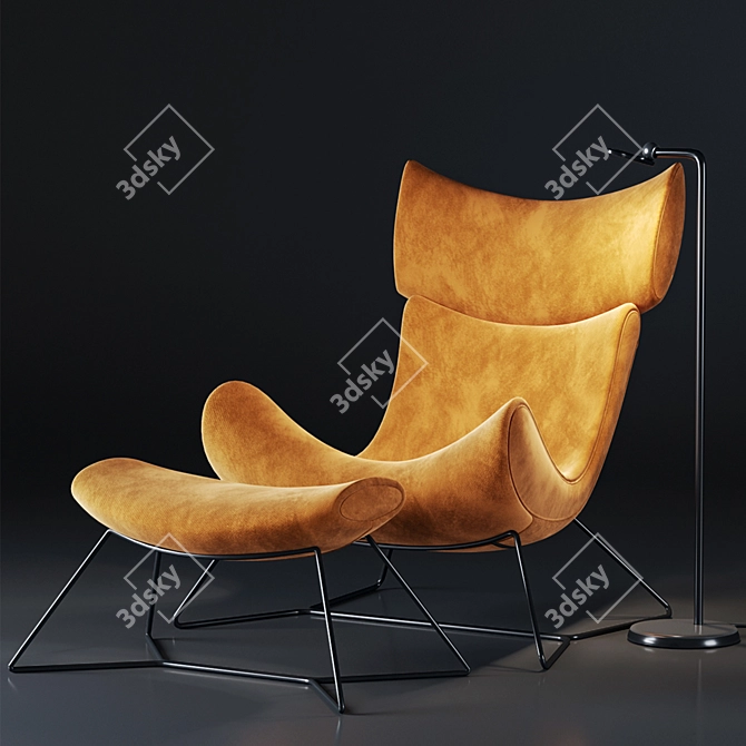 Modern Comfort: Minotti Single Sofa 3D model image 9