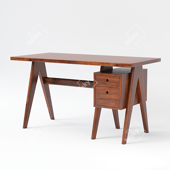 Elegant Eichholtz Desk Jullien 3D model image 2