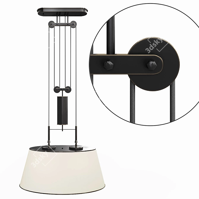 Kalmar Werkstatten Zylinderzug Pendant 3D model image 1