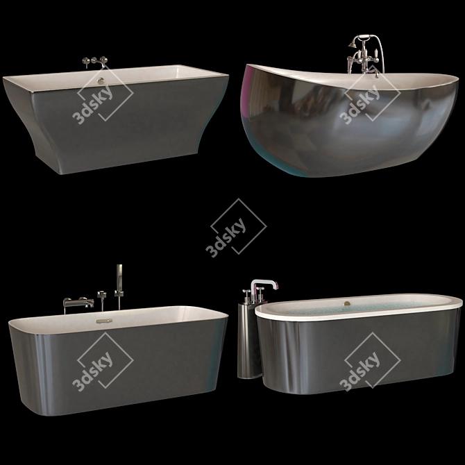 Luxury Villeroy & Boch Bath Set 3D model image 1