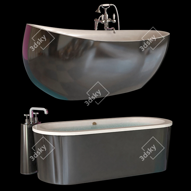 Luxury Villeroy & Boch Bath Set 3D model image 6