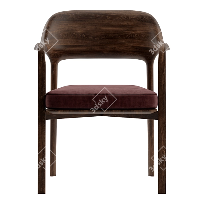 Ella - Elegant and Compact Chair 3D model image 2