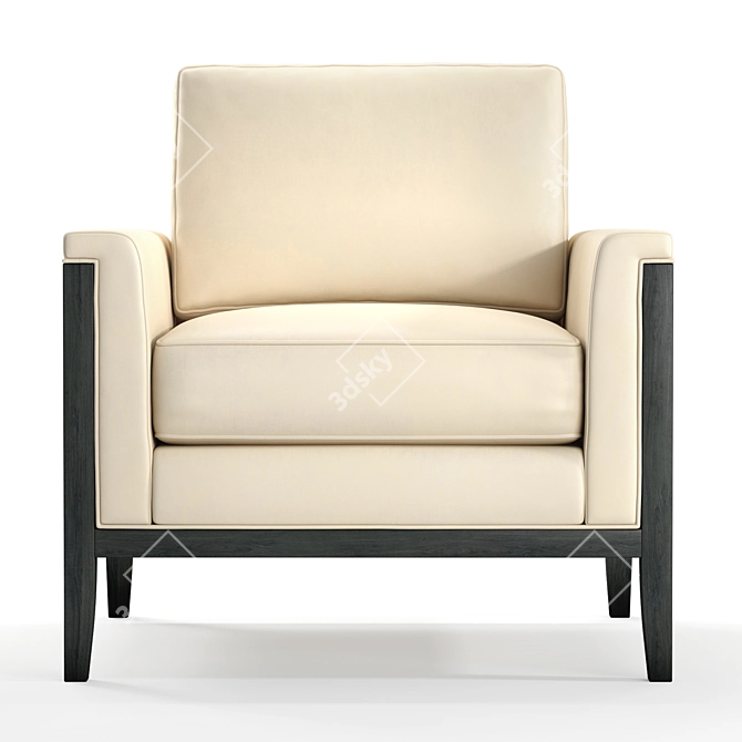 Luxurious Ava Leather Chair by Hancock & Moore 3D model image 2