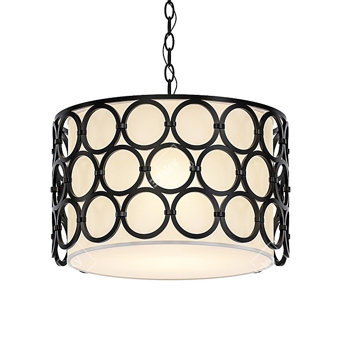 Elegant Alexandra Hanging Shade 3D model image 1