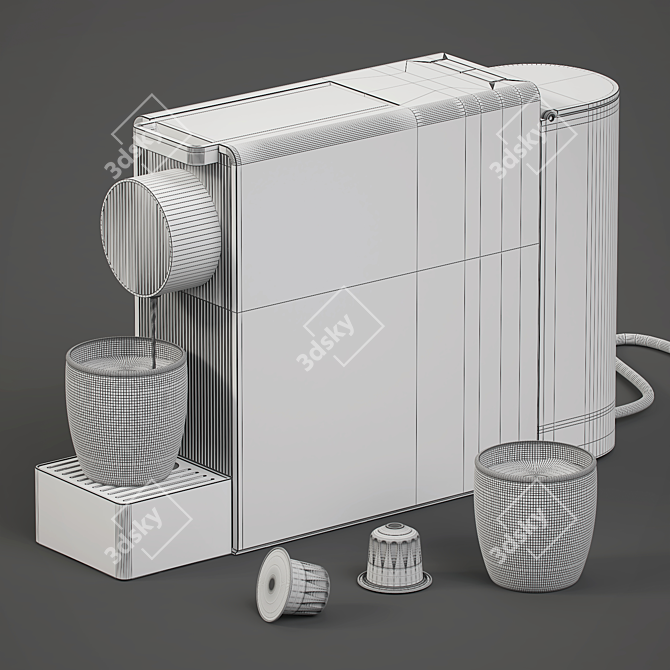 Xiaomi SCISHARE Mini Capsule Coffee Machine 3D model image 4