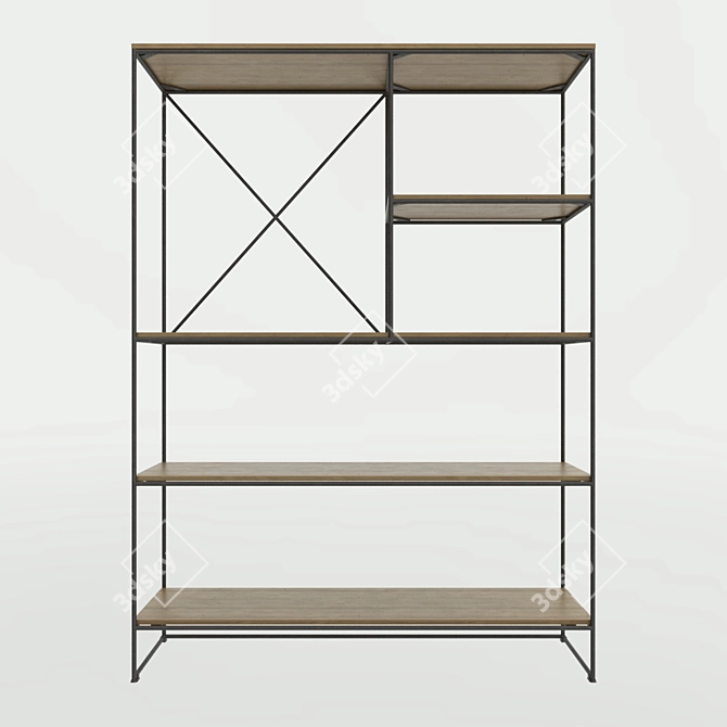 Modern Scandinavian Shelving by Firtz Hansen 3D model image 3