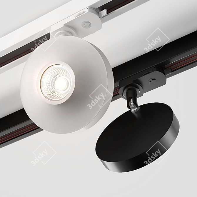 AQForm AQLed Pro Track Spotlights: Precision and Efficiency 3D model image 3