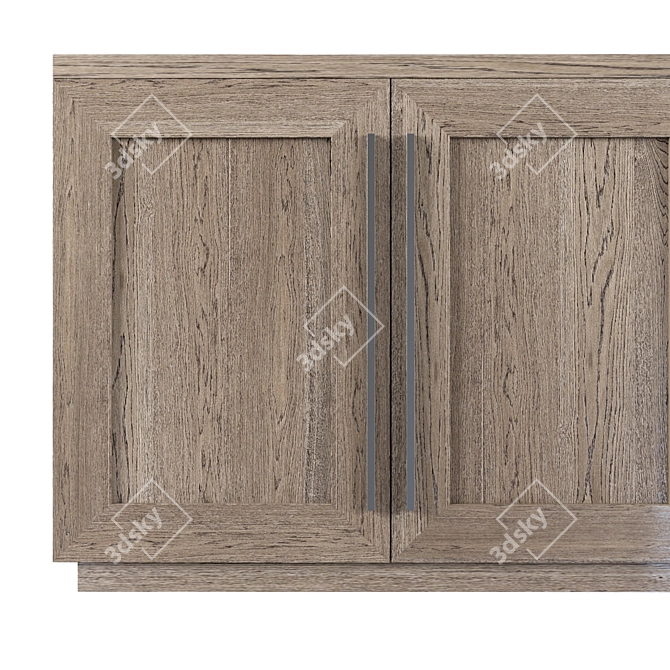  RH Modern Machinto 4-Door Sideboard 3D model image 2