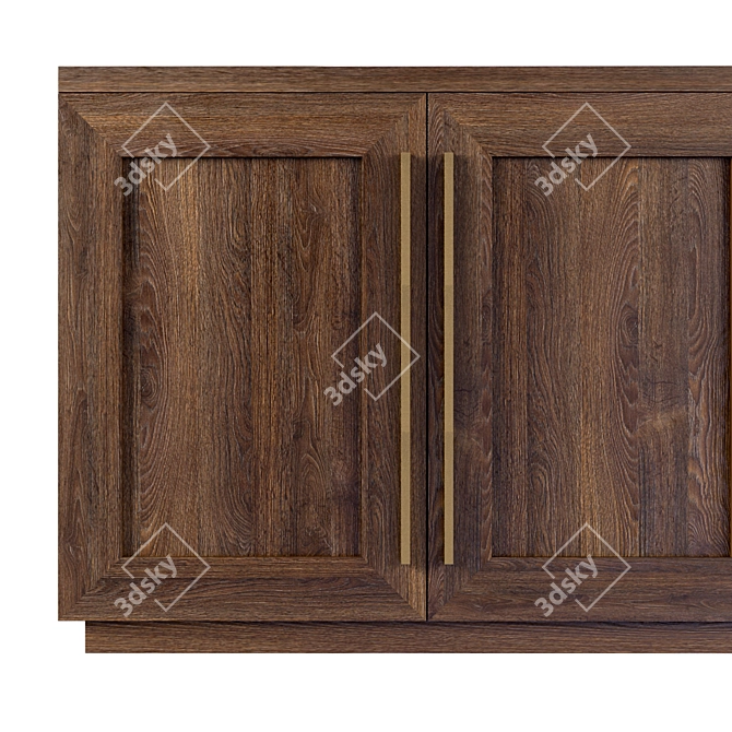 RH Modern Machinto 4-Door Sideboard 3D model image 4