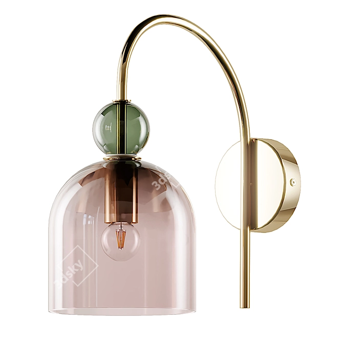 Title: Whitney Wall Sconce: A Perfect Blend of Style and Function 3D model image 2