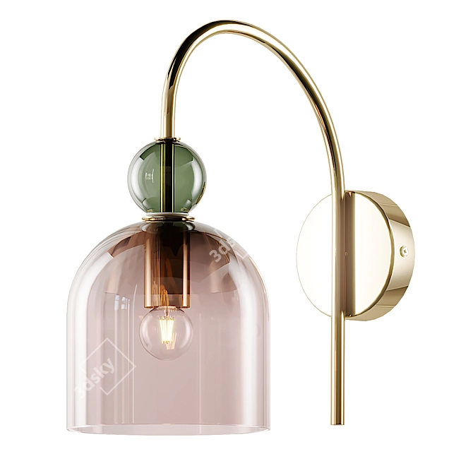 Title: Whitney Wall Sconce: A Perfect Blend of Style and Function 3D model image 3