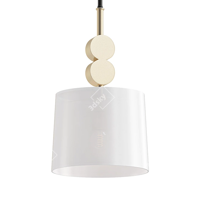 Modern Industrial Pendant Light 3D model image 1
