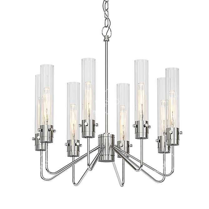 Elegant Small Neo 8-Lights 3D model image 1