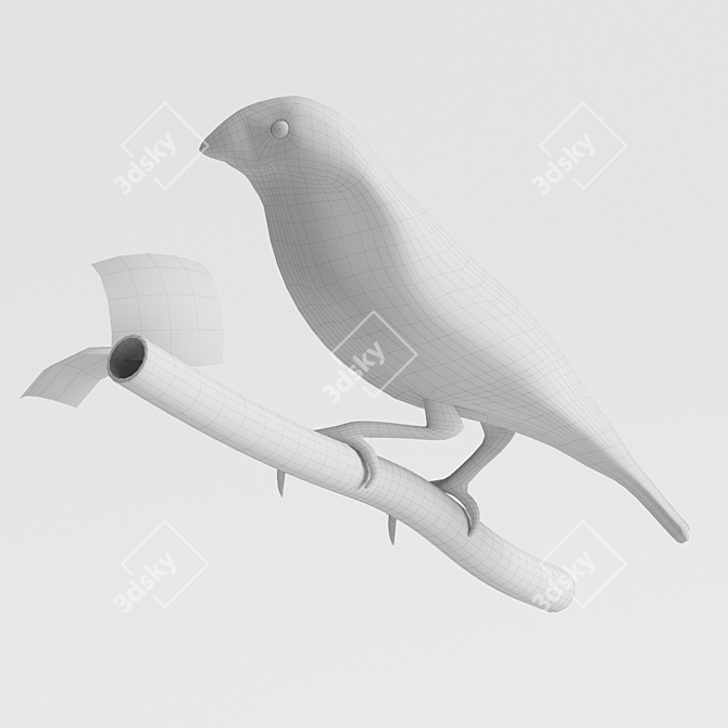 Central Australian Zebra Finch 3D model image 3