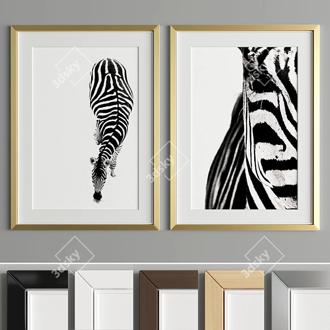 Modern Art Frame A23 - Stylish and Versatile 3D model image 2