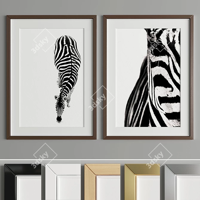 Modern Art Frame A23 - Stylish and Versatile 3D model image 3