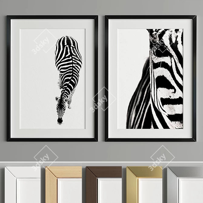 Modern Art Frame A23 - Stylish and Versatile 3D model image 4