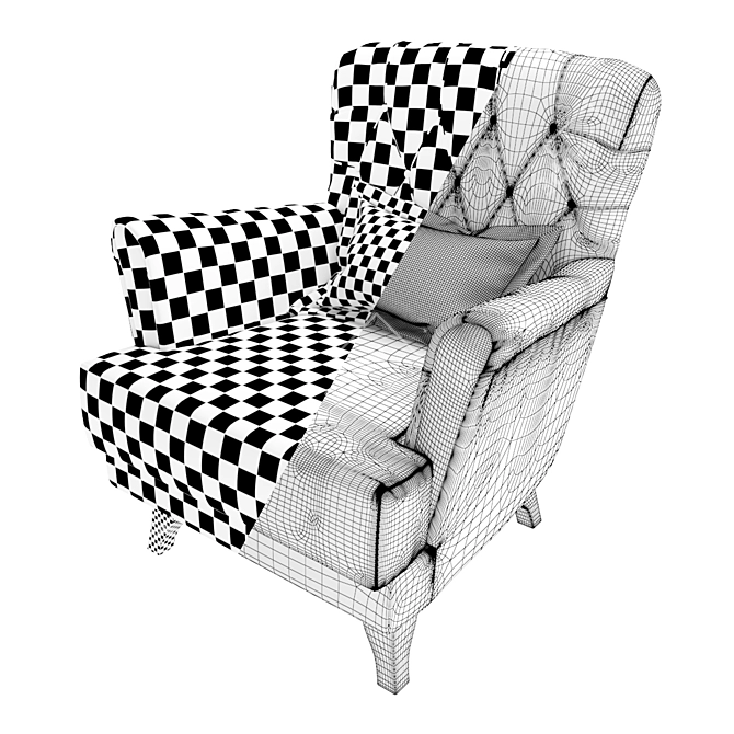 Siesta Armchair: Stylish and Comfortable 3D model image 4