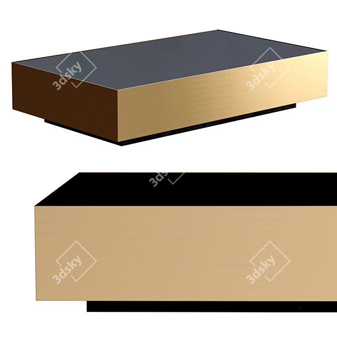 Sleek and Stylish RH Moore Coffee Table 3D model image 1