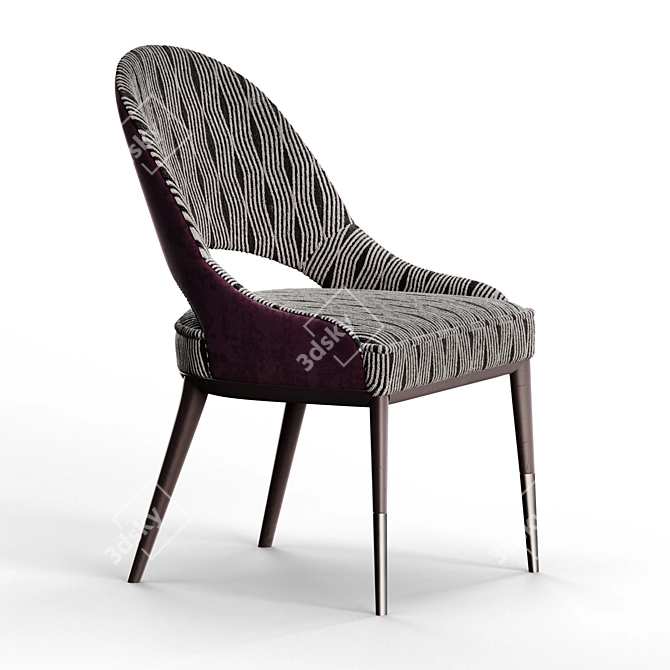 Vision Side Chair: Elegant Simplicity 3D model image 1