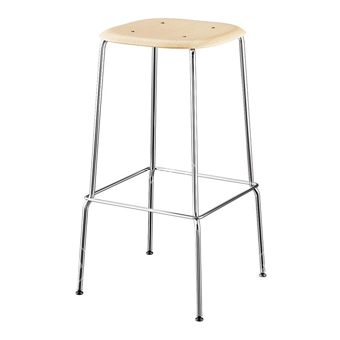HAY Soft Edge P30 Stacking Chairs 3D model image 17