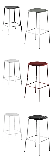 HAY Soft Edge P30 Stacking Chairs 3D model image 18
