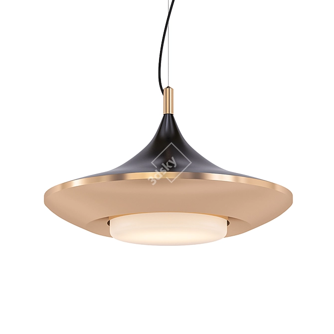 Scandinavian LED Pendant Light 3D model image 1