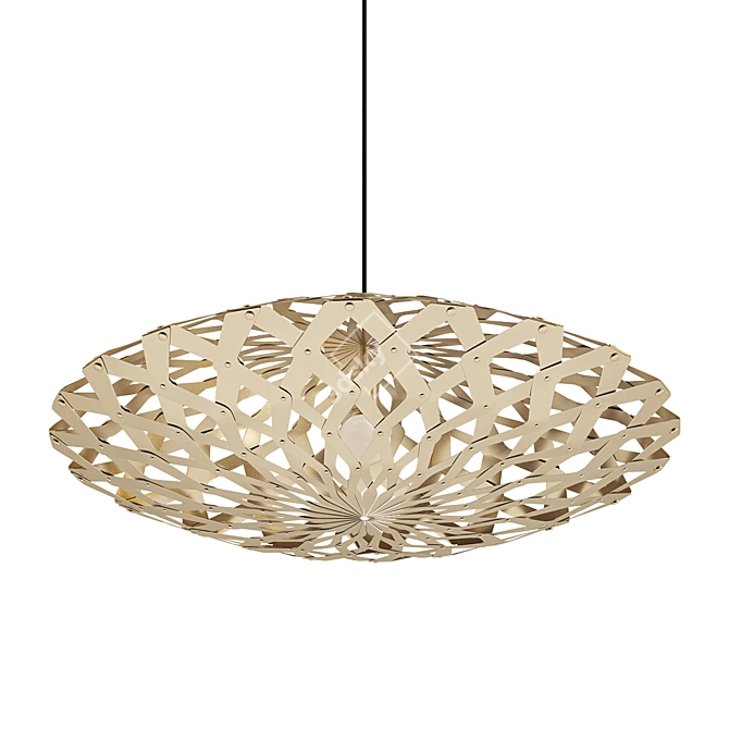 Flax Chandelier 3D model image 1