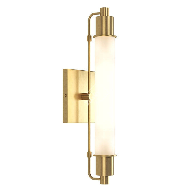 Sleek Wall Sconce: Modern Illumination 3D model image 2