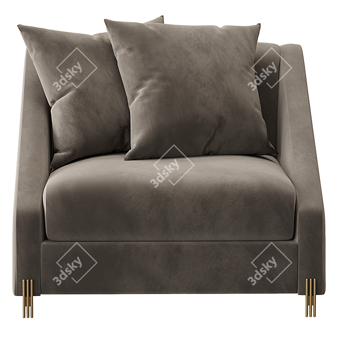 Elegance in Motion: Eichholtz Swivel Chair 3D model image 2