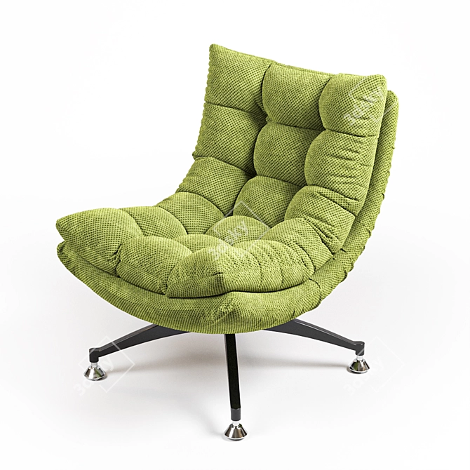 Sakura Armchair: Stylish Comfort 3D model image 1